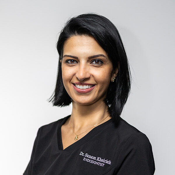 Dr. Sanam Kheirieh, one of our dentists smiling